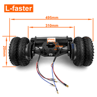 Hs-l — support de camion électrique renforcé, 8 pouces, deux roues tout terrain, moteur électrique pour Skateboard
