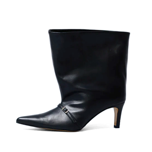 <span class=keywords><strong>Stivali</strong></span> da Donna in Vera <span class=keywords><strong>Pelle</strong></span> con Punta Affusolata, Chiusura a Zip, <span class=keywords><strong>Tacco</strong></span> <span class=keywords><strong>Alto</strong></span> e Funzione Antiscivolo per Autunno e Inverno - Product Image 1