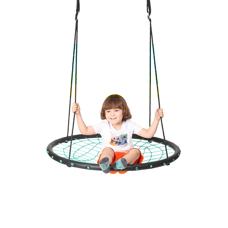 Factory Direct Sale Outdoor Playground High Quality Durable Round Detachable Net Children Swing