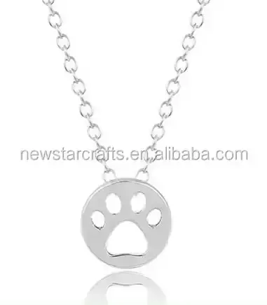 Metal Sterling Silver Dog Tags with Stamp Logo on