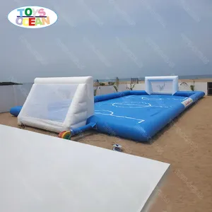 Nuevo estilo de estadio de campo de fútbol inflable, jabón, campo de fútbol y juego de fútbol