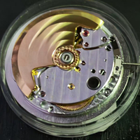 Mouvement de montre 324 haut de gamme, régulé à l'usure, gravé, avec roue d'équilibrage polie à chanfrein et mouvement à bagues dorées