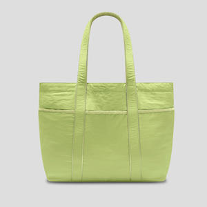Bolsa de Compras Impermeable para Mujer, de Nailon, con Múltiples Bolsillos, Cierre Abierto, Diseño de Caramelos, Bordado de Poliéster, para Uso Diario - Product Image 3