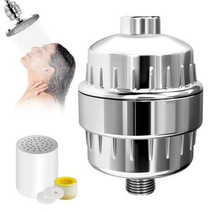 0728 Vente en gros de filtre de douche remplaçable, adoucisseur d'eau dure, pommeau de douche de luxe à effet pluie - Product Image 3