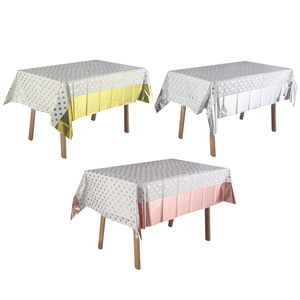 Single-Use Rose Gold Aluminum <b>Tablecloth</b> Solid Color for Graduation Christmas Easter <b>Parties</b> and Home Decorations - Product Image 5