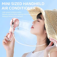 Ventilateur Brumisateur Portable Rechargeable à Batterie, Ventilateur Personnel Pliable à Brume d'Eau pour Refroidissement de l'Air
