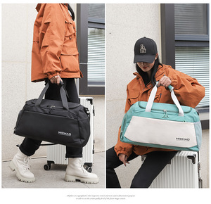 Mochila Deportiva de Viaje de Gran Capacidad con Logotipo Personalizado, Bolsa de Gimnasio Portátil con Compartimento para Zapatos, Bolsa Deportiva de Nailon de Diseño - Product Image 6