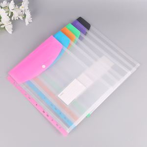 Carpeta Vertical Transparente Tamaño A4 con 11 Orificios y Botón a Presión, Material PP, Impermeable, para Guardar Documentos y Exámenes de Estudiantes - Product Image 3
