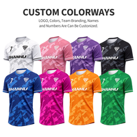 Tenues de football de qualité supérieure entièrement sublimées, design personnalisé, maillot de football respirant en polyester, shorts, ensembles à manches courtes pour hommes et femmes