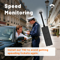 Traceur GPS 4G YG-T92 pour moto et voiture, petit traceur GPS 4 fils avec alarme de clôture et coupure de carburant à distance