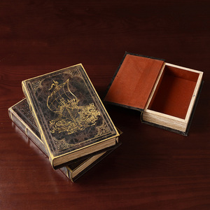 Sang Trọng Trang Trí Quà Tặng Bao Bì Tùy Chỉnh Thiết Kế Matt Đen Từ Đóng Cửa Các Tông Decbook Hình Lưu Trữ Feke Decbook - Product Image 6