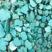 Dalles de turquoise stabilisée de 15-25 mm, pièces de pierres précieuses naturelles en vrac pour la fabrication de bijoux, fournitures artisanales en gros