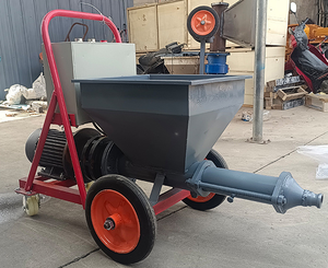 Pulverizador de pintura de yeso de <span class=keywords><strong>cal</strong></span> de construcción, máquina automática de pulverización de mortero de masilla de cemento de yeso - Product Image 2