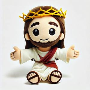 Nuevo Diseño de Muñeco de Peluche Promocional de Dibujos Animados de Jesús, Peluches Personalizados, Juguetes de Muñecos Suaves Cristianos - Product Image 5