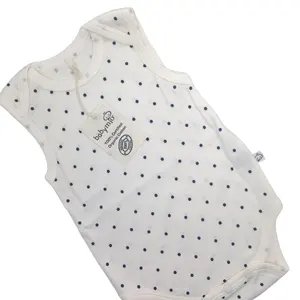 Babymio定制印花婴儿连裤有机工厂价格新生儿连体衣婴儿100% 棉男孩女孩男女通用1pc/opp袋30000
