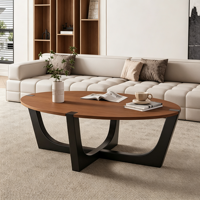 Table basse en bois massif, écologique, durable, pour salon, petit appartement, nouveau style, simple, luxe léger, minimaliste, créative