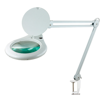 Lampe Loupe LED à Bras Réglable 12W avec Grossissement 3 ou 5 Dioptries pour Lecture, Couture, Artisanat, Salon de Beauté