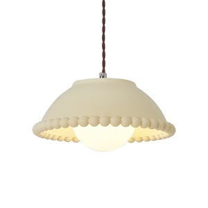 Luminaires de style français crémeux rétro pastoral, luminaires de luxe légers, salle à manger, bar, îlot, chambre à coucher, bureau, lustre, lampes suspendues - Product Image 5