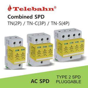 Telebahn 4p 20ka-40ka t2 275v ac ac spd kema עבור שלושה שלבים - Product Image 5