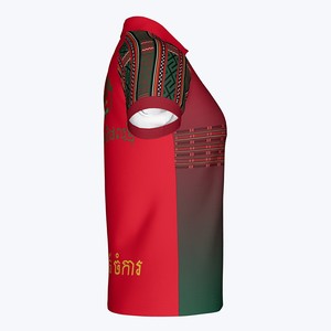 Maillot de football personnalisé avec motif de sublimation OEM, imprimé sur mesure pour hommes et femmes, avec col polo et logo en silicone - Product Image 5