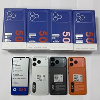 Smartphone 4G S50 OEM de haute qualité, Android 15, version mondiale, VS Spark 50, 32 Go + 512 To, téléphone portable avec 2 cartes SIM