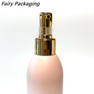 Chất Lượng Cao Sang Trọng Matte Gradient Màu Hồng Màu Trắng 100Ml 120Ml 150Ml 200Ml Pet <span class=keywords><strong>Lotion</strong></span> Vaccum Chai Với Vàng Bơm - Product Image 2