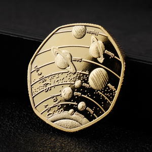 เหรียญเงินหลายเหลี่ยมชุบทองดีไซน์ใหม่สำหรับเป็นของที่ระลึกผลิตจากโรงงาน - Product Image 4