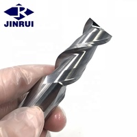 Fraise à queue en carbure JR 1mm-8mm, 2 dents, hélice 35 degrés pour aluminium