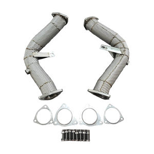 AKS downpipe แข่งสำหรับ Audi S4 S5 A6 A7 A8 B8 Q5 SQ5 3.0 TFSI downpipe 2007 + - Product Image 4