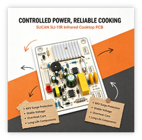 Carte mère PCB principale SUCAN SU 11R pour cuisinière infrarouge, avec contrôle intelligent du ventilateur, circuit imprimé durable pour l'assemblage de la cuisinière