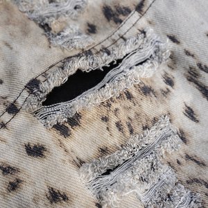 Shorts Bermuda <span class=keywords><strong>para</strong></span> <span class=keywords><strong>Hombre</strong></span>, Holgados, Rectos, <span class=keywords><strong>con</strong></span> Bolsillos Tipo Cargo, Diseño de Leopardo Personalizado, 100% Algodón de Alta Calidad, Venta al Por Mayor - Product Image 2