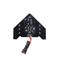 Feu de signalisation latéral de rétroviseur de voiture, clignotant LED rouge et jaune, lampe stroboscopique, feux de positionnement intérieurs pour automobile