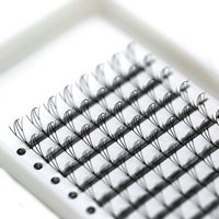 Extensions de cils synthétiques ultra-douces, style elfe, inspirées des mangas, de luxe, pour le commerce de gros international, effet réaliste et ajouré