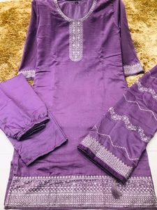 Nouvelle arrivée : Ensemble salwar kameez Vichitra avec broderie pour femmes, idéal pour les fêtes et les mariages, disponible à un prix abordable - Product Image 5
