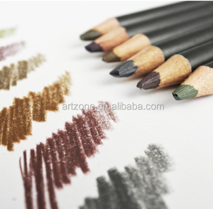 高品質woodlessパステル黒鉛描画地球トーン非毒性画材noウッドリードketch鉛筆チケットアートセット - Product Image 2