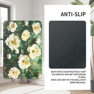 Tapis de bain en diatomite pour le côté de la baignoire avec pierre super absorbante pour absorber les éclaboussures avec un fond antidérapant pour les carreaux - Product Image 4