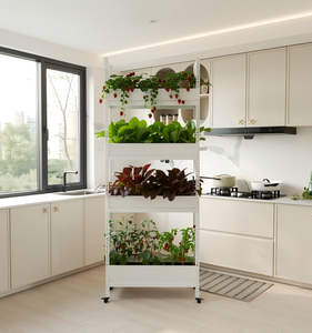 Scaffale per <span class=keywords><strong>Piante</strong></span> da Giardino in Acciaio Inossidabile Ecologico con Montaggio Facile per <span class=keywords><strong>Piante</strong></span> Verdi - Product Image 1