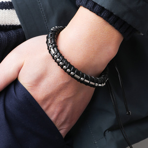 Pulsera de Código Morse, Cuentas de Acero Inoxidable, Joyería Unisex, Artículo Hecho a Mano - Product Image 2