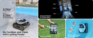 <span class=keywords><strong>Robot</strong></span> de nettoyage, autonomie de batterie super longue, charge rapide, et capable de nettoyer même les murs - Product Image 5