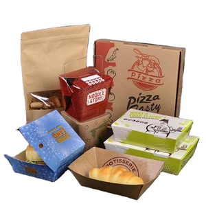 Scatole di Carta per <span class=keywords><strong>Pizza</strong></span> Monoporzione Personalizzate con Logo Stampato e Goffratura Gratuita, Confezioni Usa e Getta per Asporto - Product Image 4