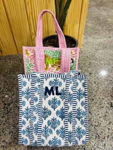 กระเป๋าโท้ทผ้าฝ้ายเย็บมือขนาดเล็กสำหรับผู้หญิง ลดราคาพิเศษ พร้อมสายสะพายโซ่ เปิดปิดง่าย กันน้ำ เหมาะสำหรับฤดูร้อน - Product Image 2