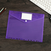 Carpeta de Archivos Transparente al por Mayor, Tamaño A4, Vertical, 11 Orificios, con Botón a Presión, Material PP, Color Personalizado, Impermeable, para Documentos Escolares