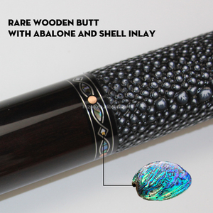 ไม้คิว JF EBF Ebony Plain‑Face, ไม้คิว Mangshen Signature, ด้ามคาร์บอนไฟเบอร์สำหรับการแข่งขัน 8‑บอลจีน และ 9‑บอลอเมริกัน - Product Image 3