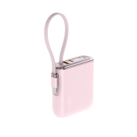 Batterie externe semi-solide 10000 mAh ultra-mince avec charge rapide PD 22,5 W, câble USB-C intégré, chargeur portable, vente en gros OEM, logo personnalisé