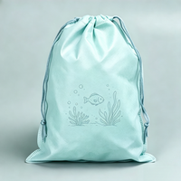 Sac à cordon personnalisé en non-tissé avec motif de dessin animé, respirant et anti-poussière, pour emballage de cadeaux de mariage, bijoux et souvenirs