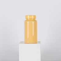 Flacon vide de 100 ml en plastique personnalisable avec bouchon à clapet pour emballage de capsules, pilules et comprimés de compléments alimentaires