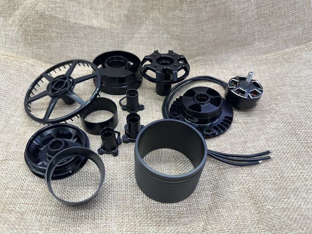 Custom CNC Machined Drone Frame Parts High-Precision Aluminum UAV Chassis 5-Axis CNC Drone Arm Anodized Aluminum Drone Parts