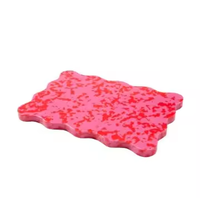 Planche à découper en HDPE de qualité alimentaire, légère, facile à nettoyer, pour la préparation de salades, planche à découper non poreuse