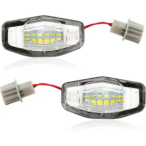 LED License Plate Light Tag Lights Compatible with H.onda Accord C.ivic Sedan Odyssey Pilot Acura, 6000K White, Pack of 2