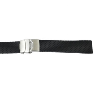 Bracelets de montre intelligente classiques JD031, en silicone noir, résistants à l'eau, unisexes, logo personnalisé, tailles 18-24 mm, bracelet en silicone - Product Image 1